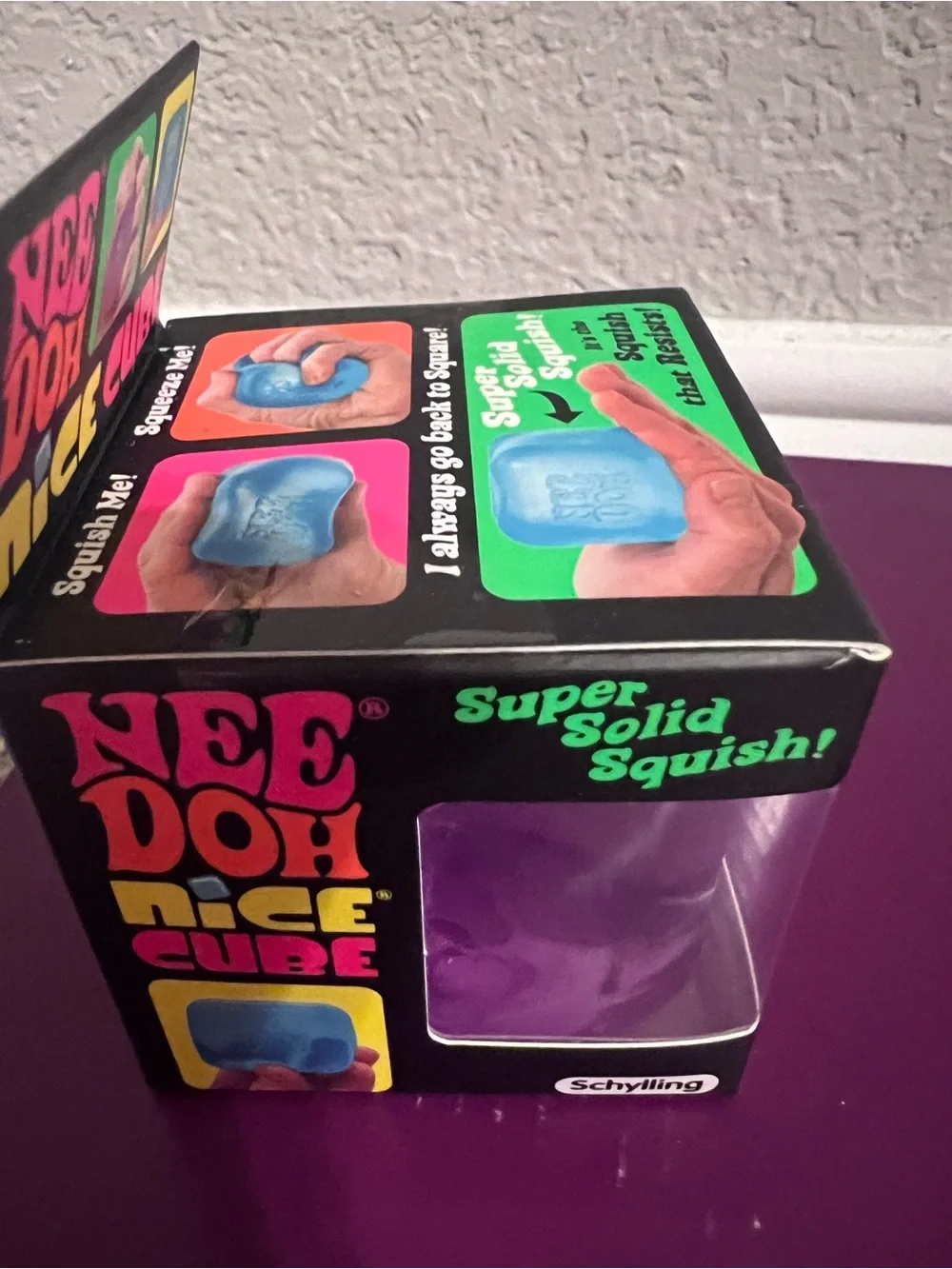 Authentic NeeDoh Nice Cube - Purple💜🧊💜🧊